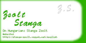 zsolt stanga business card